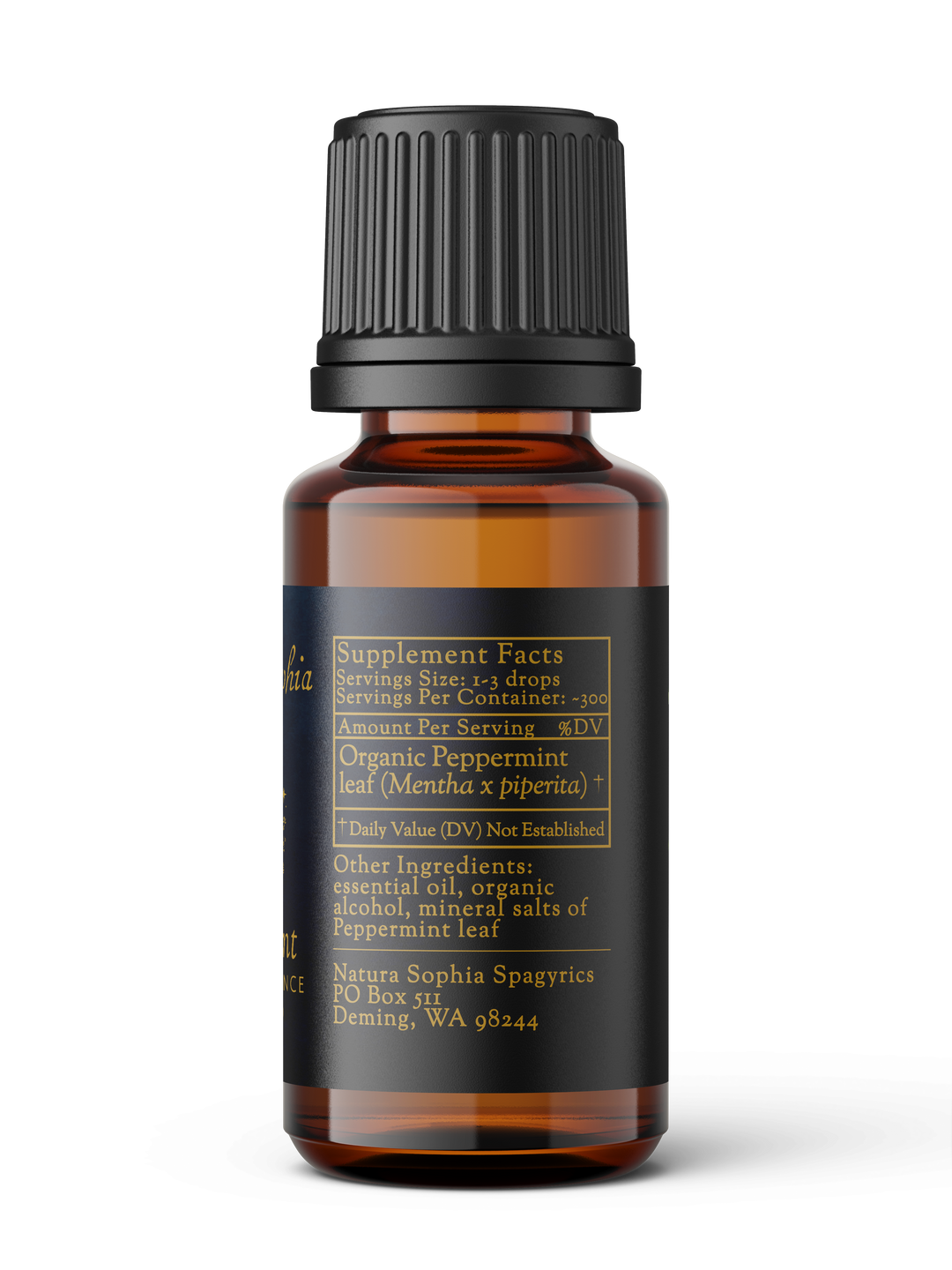 Peppermint (Mentha x piperita) Spagyric Essence (wholesale dosage bottle)