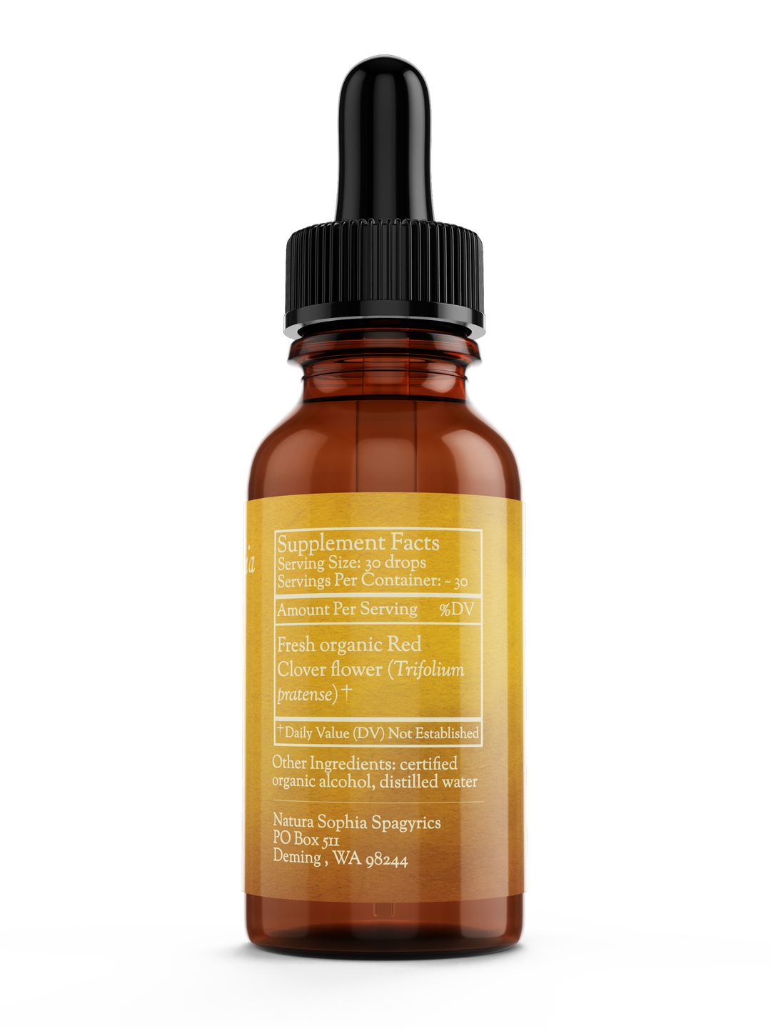Red Clover (Trifolium pratense) Spagyric Tincture (wholesale dosage bottle)
